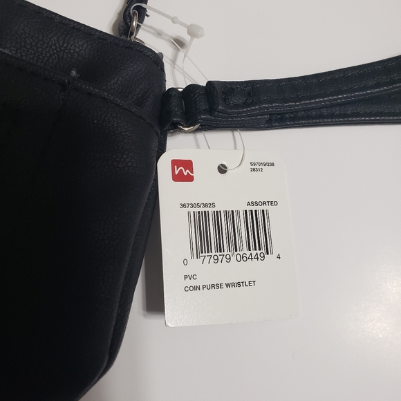 NWT Mundi Black Coin Purse/ID Wristlet - Picture 4 of 8